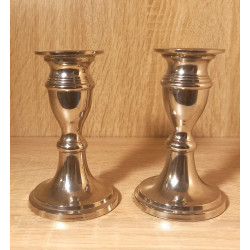 Kerzenhalter Silber Optik Duo (2Stück)