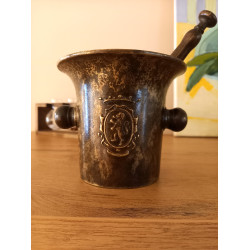 Messing-Mörser mit Stößel