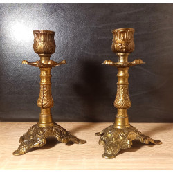 Kerzenständer Set- 2 Stück- mit Patina