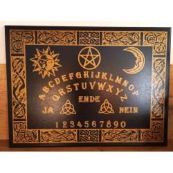 Hexenbrett /Witchboard keltischen Mustern, deutsch