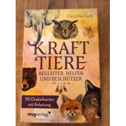 Krafttiere – Begleiter, Helfer und Beschützer: 55 Orakelkarten mit Anleitung