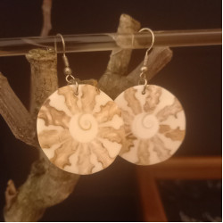 Grafischer Natur-Schmuck: Runde Statement-Ohrhänger im Spinnennetz-Design!